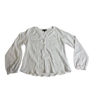 Sanctuary White Gauzy Crinkle Lightweight Medium